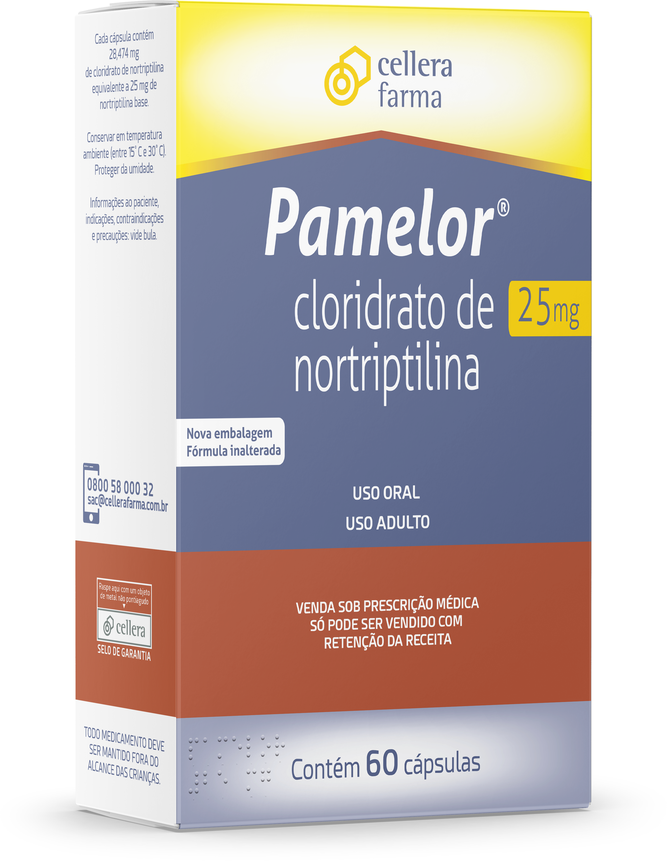 Mudança de embalagem de Pamelor®